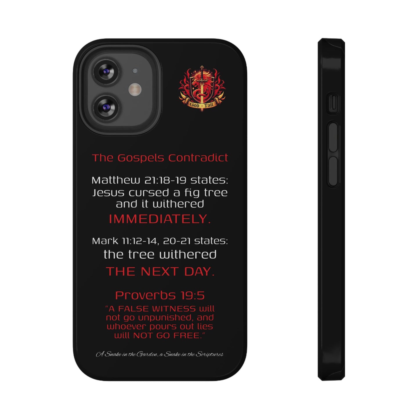 Fig Tree Inconsistency (iPhone & Samsung Galaxy) Religious iPhone Case