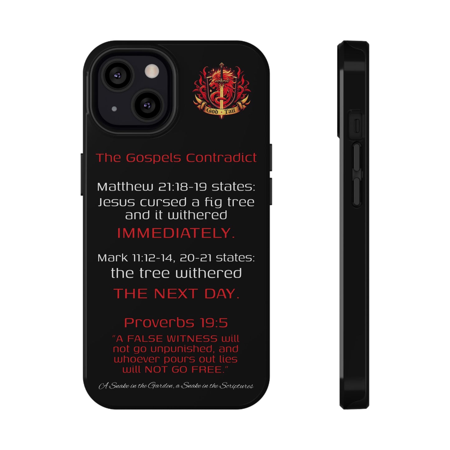 Fig Tree Inconsistency (iPhone & Samsung Galaxy) Religious iPhone Case